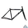 Khung xe đạp Fixed Gear Gray TEAM Càng Nhôm( kèm chén cổ)