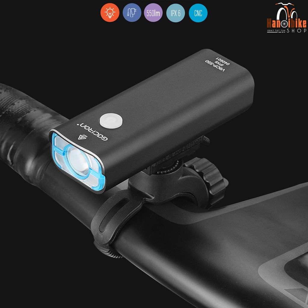 Đèn pin siêu sáng Gaciron V9CP 550 Lumens cho xe đạp – Hanoibike shop