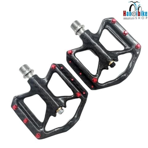 Pedal bàn đạp xe đạp Carbon siêu nhẹ 3 vòng bi