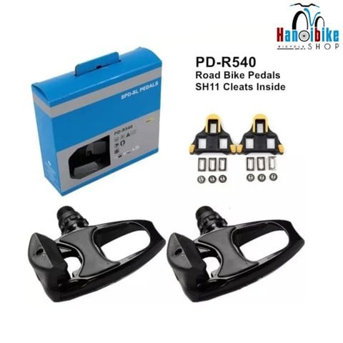 Pedal kèm can cá Shinamo PD-D540 sử dụng cho xe đạp Fixed Gear, Road