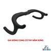 Ghi đông cong carbon cho xe đạp có góc tỳ nắm chống mỏi
