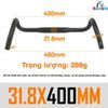 Ghi đông cong Gravel nhôm UNO HB FL12 gắn cho xe đạp Road, Fixed Gear