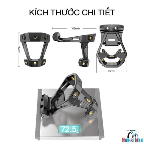 Giá bắt bình nước sau yên ENLEE đa năng sử dụng cho xe đạp Road, MTB, Fixed Gear