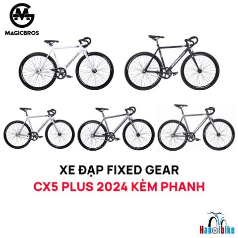 Xe đạp Fixed Gear Magicbros CX5 PLUS khung nhôm kèm phanh phụ