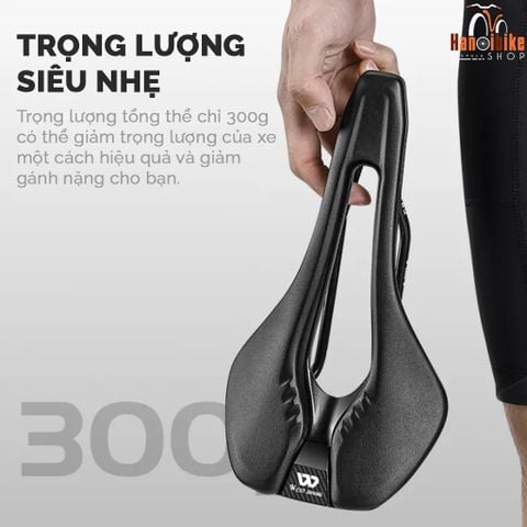 Yên xe đạp Westbiking loại dẹt có rãnh giữa thoáng khí sử dụng cho MTB, Road, Fixed Gear