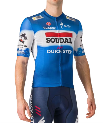 Bộ quần áo ngắn đạp xe đội tuyển Quick step Soudal