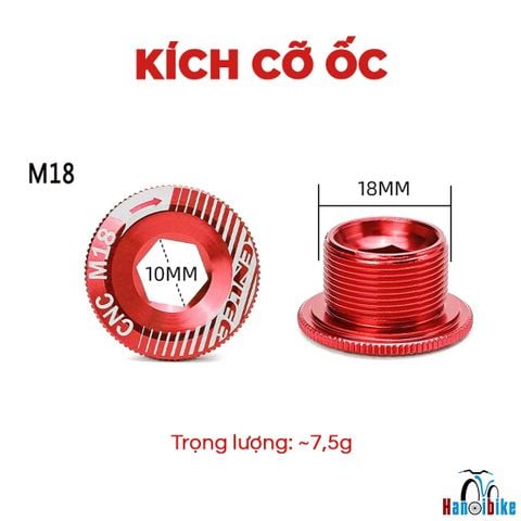 Ốc vặn đùi đĩa trục rỗng Enlee sử dụng cho xe đạp MTB, Road