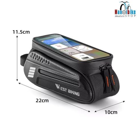 Túi khung trên xe đạp Westbiking có màn hình điện thoại mã 0707283