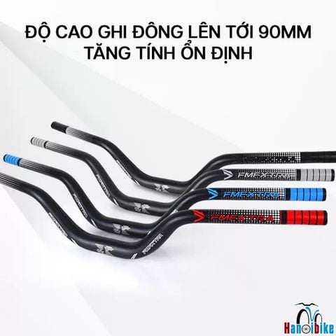 Ghi đông xe đạp MTB nhôm FMFXTRA cao mã 2711 31.8mm