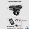 Đồng hồ GPS xe đạp 3 chức năng tích hợp đèn và còi mã BK 5201