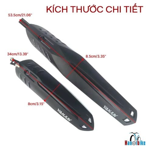 Chắn bùn xe đạp địa hình MTB loại nhựa tốt YANJUN loại bắt ốc