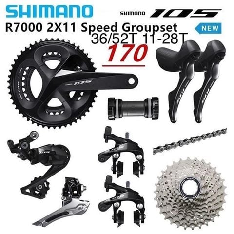 Bộ group Shimano 105 R7000 Không BB