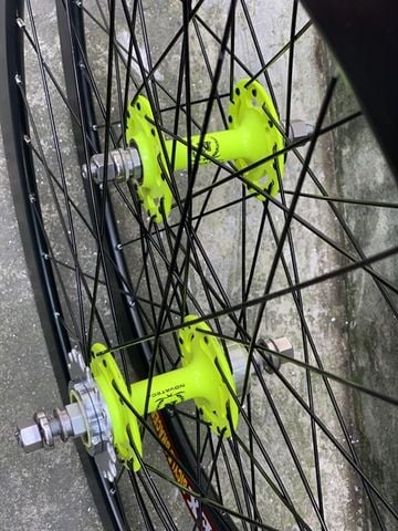 Vành bộ Fixed gear 4cm hub Novatec đủ màu kèm lốp