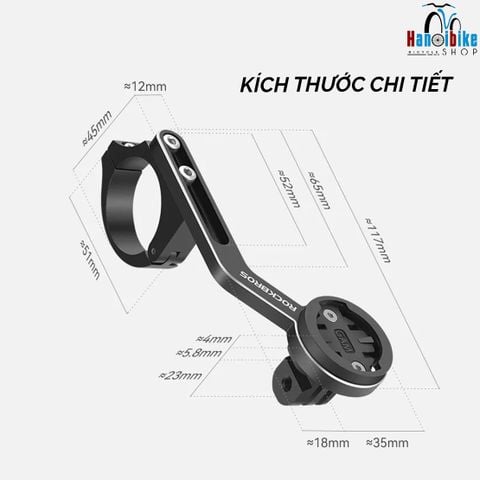Giá đồng hồ Rockbros TJ 202 bắt ghi đông