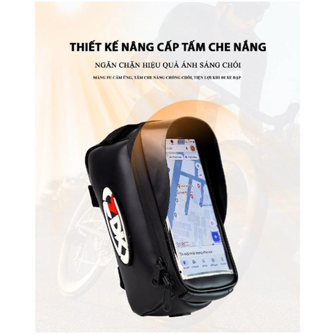 Túi khung trên xe đạp ZDK S4 chống nước để được điện thoại