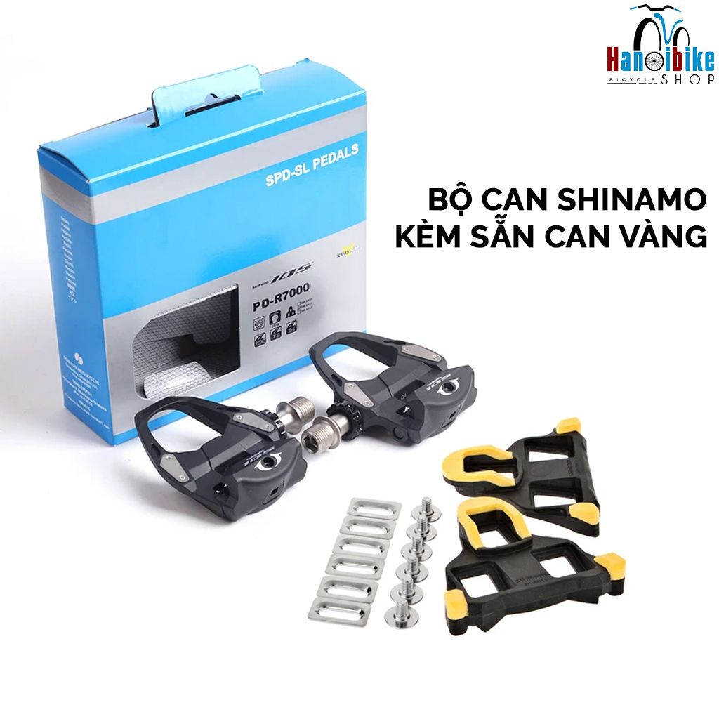 Pedal bàn đạp kèm cá Shinamo 105 PD-R7000 sử dụng cho xe đạp