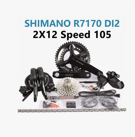 Bộ Group Điện Shimano 105 R7170 Di2 phanh đĩa không đĩa +BB