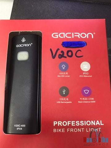 Đèn trước Gaciron mới V20C 400lumen