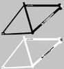 Khung fixed gear visp pista thép CRMO