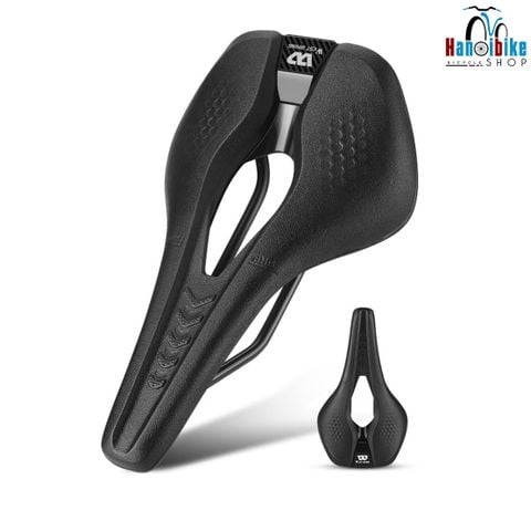 Yên xe đạp in 3D West Biking 08011888B đệm xốp êm nhẹ có rãnh giữa cho xe đạp MTB, Road, Fixed Gear