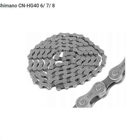 Xích SHIMANO CS HG40 6/7/8 speed 112 mắt không hộp chính hãng