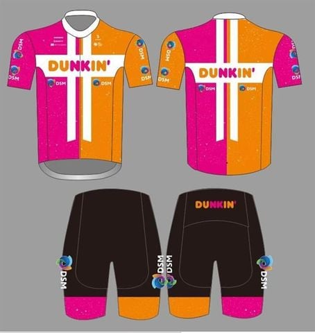 Bộ quần áo ngắn đạp xe đội tuyển DSM DUNKIN