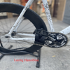 Xe đạp Fixed Gear Shukaku trắng vành 7cm đùi OTA FORCE 48T