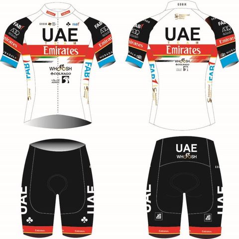 Bộ quần áo ngắn đạp xe UAE