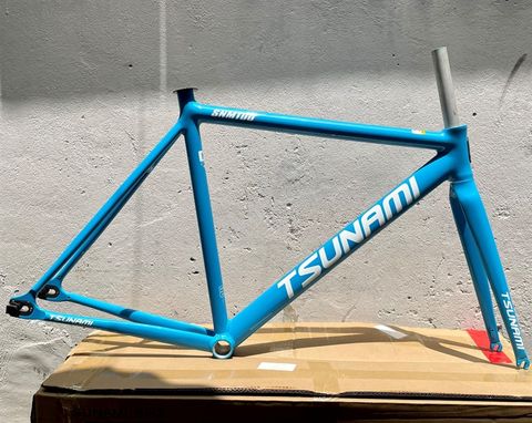 Khung Fixed Gear Tsunami SNM100 sơn màu xanh biển