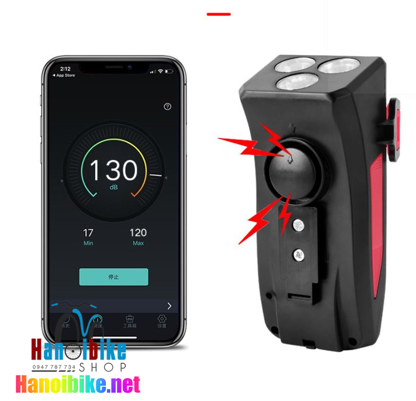 Đèn còi Bicycle Horn Lamp FH 5501 Hanoibike shop