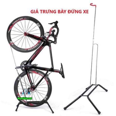 Chân chống trưng bày xe dựng đứng có móc đỏ