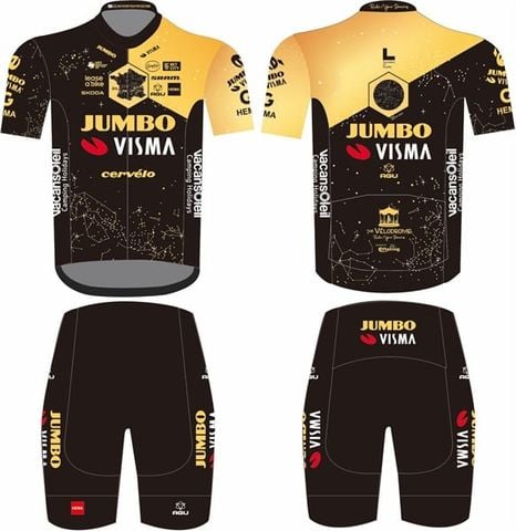 Bộ quần áo ngắn đạp xe đội tuyển JUMBO