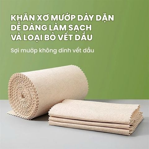 Khăn lau đa năng xơ mướp HUMAN LOẠI TỐT