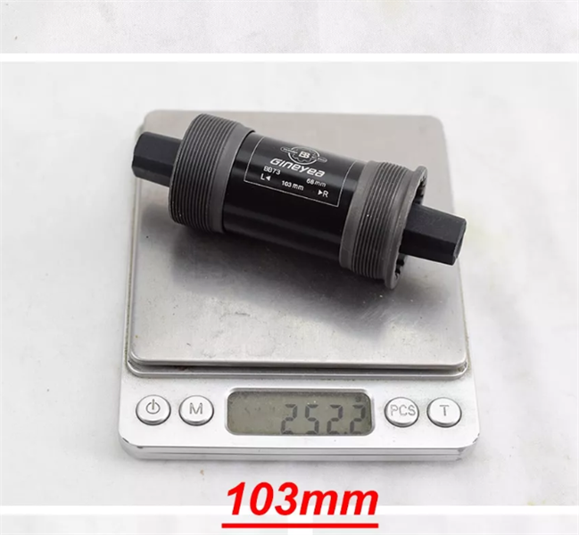Trục giữa cốt vuông Gineyea đen BB73 – Hanoibike shop