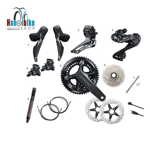 Bộ Group Điện Shimano Ultegrar 8170 phanh đĩa có BB