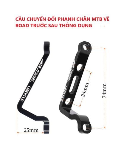 Cầu chuyển đổi chân phanh MTB sang phanh Road Lebycle FP2 F6R6