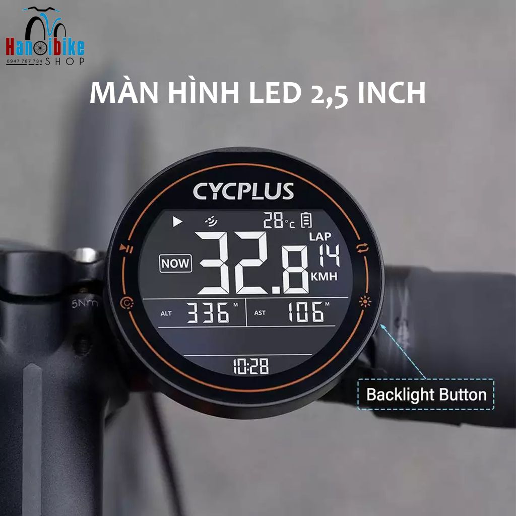 Đồng hồ contermet xe đạp CYCPLUS M2 Gps kết nối blutooth 4.0 ANT+ ...