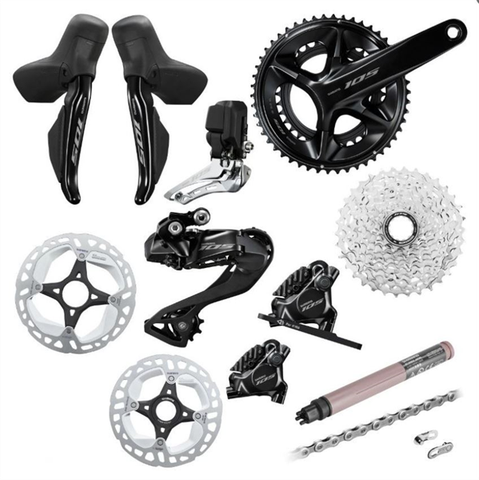 Bộ Group Điện Shimano 105 R7170 Di2 có đĩa + BB