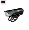 Đèn trước Cateye AMPP100 gắn ghi đông xe đạp thiết kế nhỏ gọn, nhẹ và có thể sạc lại