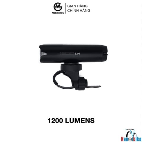 Đèn trước gắn ghi đông xe đạp Magicbros 1200 lumens có chân gắn Gopro