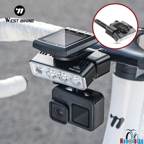 Đèn siêu sáng WESTBIKING 1700LM mã 800B giá đồng hồ thẳng