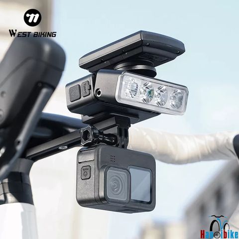 Đèn siêu sáng WESTBIKING 1700LM mã 800B giá đồng hồ thẳng