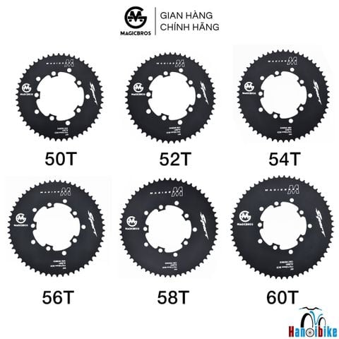 Nhông đĩa xe đạp 5 chấu Magicbros Sport nhôm 110/130 BCD