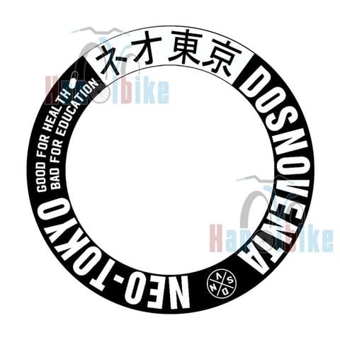Tem dán decal vành xe đạp Fixed Gear bánh 4cm, 7cm TOKYO 700c