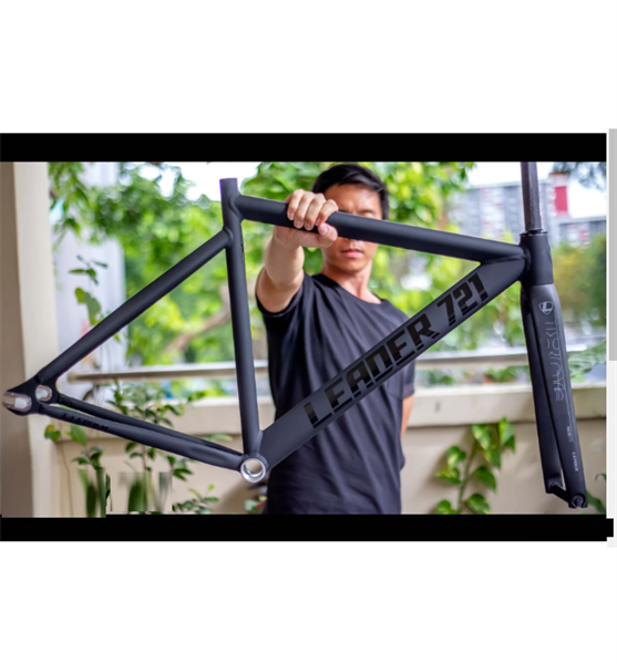 Khung fixed gear Leader 721 càng carbon 2023