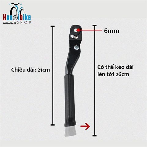 Chân chống nhôm cho khung carbon bánh 16-20 Inch