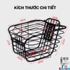 Giỏ gắn xe đạp nhôm sắt có nắp mã G0711