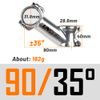 Potang xe đạp nhôm UNO góc nghiêng 35 độ 31,8mm cho Fixed Gear, MTB, Road