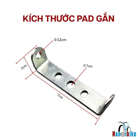 Giá chuyển đổi lắp Gác baga xe đạp cho khung không có 2 lỗ ốc 2 bên( KHÔNG BÁN CHỈ ĐỂ LẮP XE TRỢ LỰC )