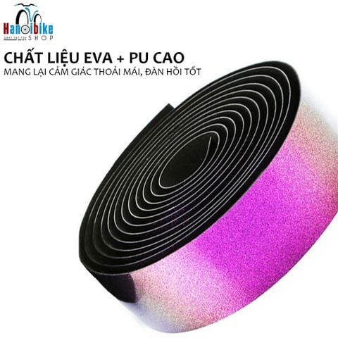 Dây quấn ghi đông cong dành cho xe đạp màu óng ánh galaxy